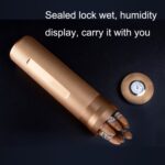 Humidor de metal, humidificador de tubo de cigarro, contenedor de almacenamiento, pantalla de humedad, Humidor Cigar Tube Gold - Imagen 6
