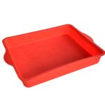 Molde de pastel de silicona cuadrado antiadherente Bandeja para hornear rectangular de 9 pulgadas