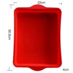 Molde de pastel de silicona cuadrado antiadherente Bandeja para hornear rectangular de 9 pulgadas - Imagen 2