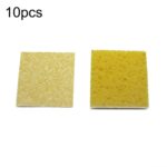 50 esponjas de pulpa de madera de algodón para limpieza de soldador resistente a altas temperaturas, especificaciones:, Thin Square 6x6cm