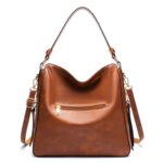 7871 Bolso tote de cuero ajustable de gran capacidad Bolso de hombro con múltiples compartimentos, Blue - Imagen 4