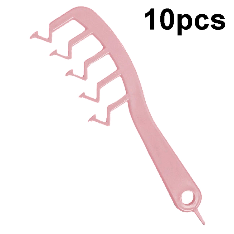 TBD0603463701A.jpg 10 peines en forma de Z para el cabello, herramienta portátil para peinar el cabello, Z Tooth (Pink) - Imagen 1