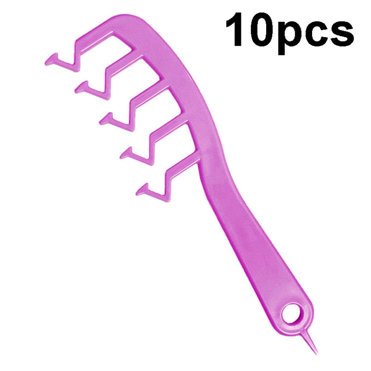 TBD0603463701D.jpg 10 peines en forma de Z para el cabello, herramienta portátil para peinar el cabello, Z Tooth (Purple) - Imagen 1