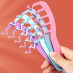 10 peines en forma de Z para el cabello, herramienta portátil para peinar el cabello, Z Tooth (Blue) - Imagen 5