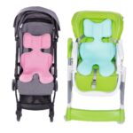 Alfombrilla para carrito de bebé 3D, alfombrilla para silla de comedor Universal para bebé de cuatro estaciones, Pink, Blue - Imagen 2
