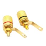 10 terminales de conector banana de 4 mm chapados en oro para altavoces., 10 in 1 - Imagen 2