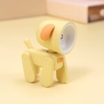 Mini lámpara de mesa con adorno de escritorio y luz nocturna de dibujos animados DIY recargable