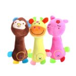 3 piezas de juguetes para perros, juguetes de peluche con sonido, resistentes a las mordeduras, suministros para perros para la dentición, Pig - Imagen 2