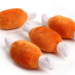 2 uds hueso pollo palillo juguetes de peluche que suenan juguetes para mascotas, Chicken Bone - Imagen 2