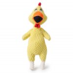 2 uds pollo gritando morder sonido Molar mascota juguete de peluche