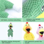 2 uds pollo gritando morder sonido Molar mascota juguete de peluche - Imagen 4