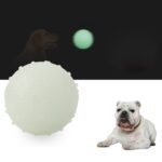 3 piezas TPR resistente a mordeduras luminosas pelota hinchable juguetes para mascotas, tamaño:, Small 6cm