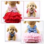2 uds falda de malla para mascotas vestido perro gato ropa, XL - Imagen 5