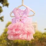 2 uds falda de malla para mascotas vestido perro gato ropa, M