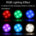 TL004-RGB Carga USB Efecto de luz RGB Luz ambiental con control remoto, TL004-RGB (White Silver) - Imagen 4