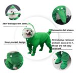 Chubasquero impermeable para exteriores de una sola pieza para mascotas con todo incluido, XL - Imagen 5