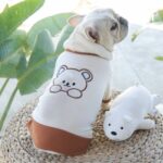 Mascota pareja tocando fondo camisa gato perro ropa, XXL