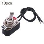 10 Uds Mini interruptor basculante de dos posiciones con cable, KNS-1
