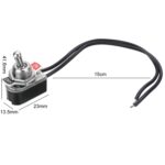 10 Uds Mini interruptor basculante de dos posiciones con cable, KNS-1 - Imagen 3
