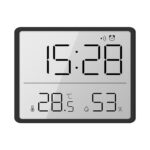 Reloj digital electrónico de temperatura LCD montado en la pared magnético delgado y ligero 8218