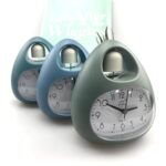 GH809 Reloj despertador para niños de escritorio en forma de huevo junto a la cama Reloj con timbre lindo - Imagen 2