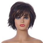 WIG-396 Ladies Fluffy Short Curved Head Set Peluca de fibra química, WIG-396 - Imagen 2