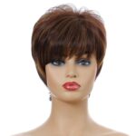 WIG-155 Peluca rizada corta para damas Seda de alta temperatura Fibra química Sombrero, WIG-155 - Imagen 2
