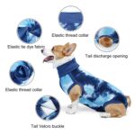 Ropa postoperatoria para perros Tie-dye Fácil de poner y quitar Ropa de esterilización para mascotas, S - Imagen 3