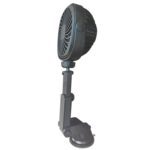 Ventilador de ventosa para coche, escritorio, dormitorio, oficina, cocina, ventilador, Retractable(Black)