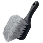 Cepillo de lavado de ruedas multifuncional Cepillo suave para limpieza de alfombras, color:, Gray