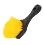 Cepillo de lavado de ruedas multifuncional Cepillo suave para limpieza de alfombras, color:, Yellow
