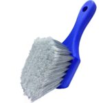 Cepillo de lavado de ruedas multifuncional Cepillo suave para limpieza de alfombras, color:, Blue Gray