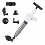 Draga de tubería de inodoro, desagüe de suelo de alcantarillado de inodoro, herramienta neumática de alta presión para el hogar obstruida, HX28 (White)