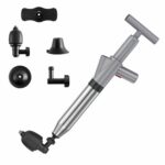 Draga de tubería de inodoro, desagüe de suelo de alcantarillado de inodoro, herramienta neumática de alta presión para el hogar obstruida, HX28 (Gray)
