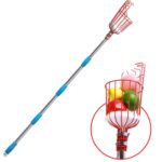 Recolector de frutas aéreo de acero inoxidable Herramientas para recoger frutas, With Rod 10 Sections 4m - Imagen 2