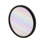 Filtro de cámara de efectos especiales de película de pantalla ancha cepillada para fotografía, 72mm+Rainbow
