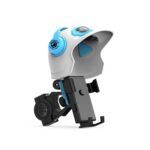 Soporte para teléfono con protector solar para casco pequeño Soporte para teléfono móvil para motocicleta, especificaciones:, Handlebar White