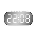 6637 LED Pantalla digital Temperatura Reloj electrónico Espejo de escritorio Despertador