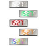 6631 Pantalla digital LED Reloj electrónico multifuncional Reloj despertador con espejo de temperatura de escritorio - Imagen 2