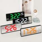 6631 Pantalla digital LED Reloj electrónico multifuncional Reloj despertador con espejo de temperatura de escritorio - Imagen 7