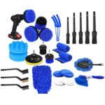 WRS-CS29 Juego de cepillos de limpieza para lavado de autos Cepillo de taladro eléctrico para limpieza de grietas interiores de autos, 23pcs/set - Imagen 2
