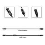 Cable de alimentación del enchufe del encendedor de cigarrillos del sufijo B del cable del refrigerador del coche de 12V/24V, longitud:, 1m Without Switch - Imagen 3