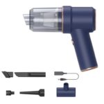 Aspirador de coche de carga inalámbrica pequeño Aspirador de mano de alta potencia, 117CD-Blue