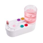 Herramienta limpiadora de pinceles de pintura al óleo de segunda generación con contenedor de agua Lavadora de bolígrafos de pintura, GEN 2 Pink