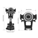 ZJ137 Soporte para teléfono con ventosa para automóvil 2 en 1 Soporte para teléfono con matrícula Soporte para teléfono para camión, ZJ137 Black - Imagen 3