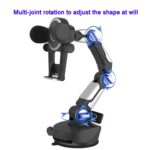 ZJ137 Soporte para teléfono con ventosa para automóvil 2 en 1 Soporte para teléfono con matrícula Soporte para teléfono para camión, ZJ137 Black - Imagen 4