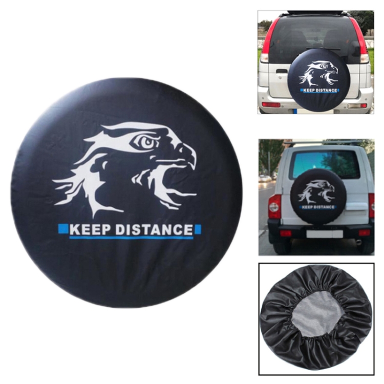 TBD0603582501.jpg Cubierta de rueda de repuesto de cuero sintético de PVC Protector de llanta trasera, 14 inch - Imagen 1