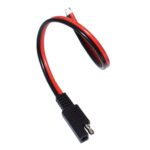 2 cables de extensión de alimentación SAE para batería de coche solar de 20 A., 15cm