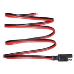 2 cables de extensión de alimentación SAE para batería de coche solar de 20 A., 100cm