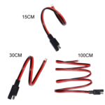 2 cables de extensión de alimentación SAE para batería de coche solar de 20 A., 15cm - Imagen 2